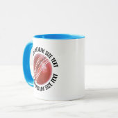 Middelgrote tekst LICHTBLAUW Combo 11oz Aangepaste Mok (Voorkant links)