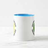 Middelgrote tekst LICHTBLAUW Combo 11oz Aangepaste Mok (Midden)