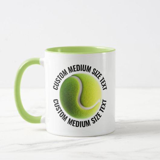 Middelgrote tekst LIME GROENE Combo 11oz Aangepast Mok (Links)