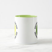 Middelgrote tekst LIME GROENE Combo 11oz Aangepast Mok (Midden)