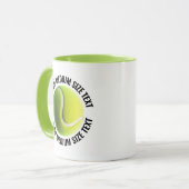 Middelgrote tekst LIME GROENE Combo 11oz Aangepast Mok (Voorkant links)