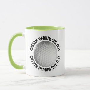 Middelgrote tekst LIME GROENE Combo 11oz Aangepast Mok