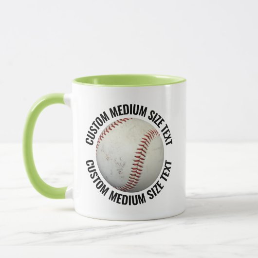 Middelgrote tekst LIME GROENE Combo 11oz Douane-ho Mok (Links)