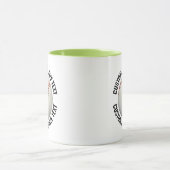 Middelgrote tekst LIME GROENE Combo 11oz Douane-ho Mok (Midden)