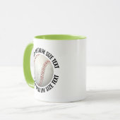 Middelgrote tekst LIME GROENE Combo 11oz Douane-ho Mok (Voorkant links)