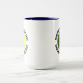 Middelgrote tekst NAVY BLAUW Combinatie 15oz Aange Mok (Midden)