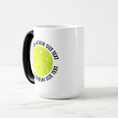 Middelgrote tekst & Pickleball 15oz Aangepaste war Magische Mok (Voorkant links)
