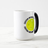 Middelgrote tekst & Pickleball 15oz Aangepaste war Magische Mok (Voorkant rechts)