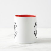 Middelgrote tekst RODE Combo 11oz Aangepaste Voetb Mok (Midden)