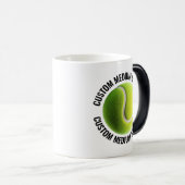 Middelgrote tekst, tennisbal 320 gram aangepaste w magische mok (Voorkant rechts)