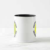 Middelgrote tekst ZWART Combo 11oz Aangepaste Pick Mok (Midden)