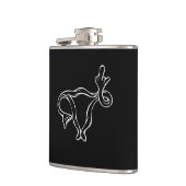 Middelgrote vingers Uterus Pro-keuze Heupfles (Links)