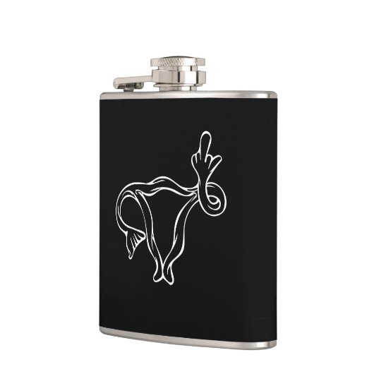 Middelgrote vingers Uterus Pro-keuze Heupfles (Links)