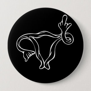 Middelgrote vingers Uterus Pro-keuze Ronde Button 4,0 Cm