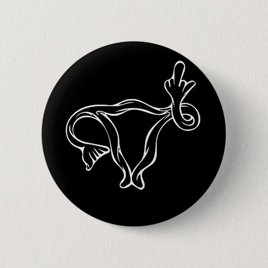 Middelgrote vingers Uterus Pro-keuze Ronde Button 5,7 Cm (Voorkant)