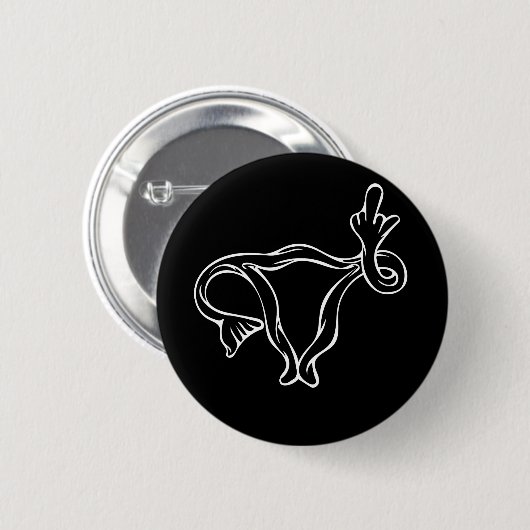Middelgrote vingers Uterus Pro-keuze Ronde Button 5,7 Cm (Voorkant /achterkant)