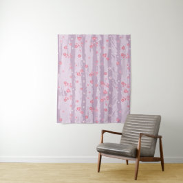 Middelgrote wandtapijt (127 cm x 152 cm) – Vlinder Wandkleed