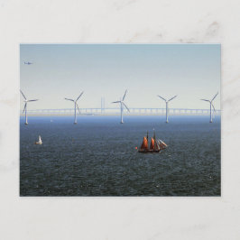 Middelgrunden Wind Boerderij, Oresund, Denemarken Briefkaart