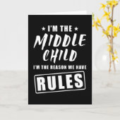 Middelkind Kaart (Gele Bloem)