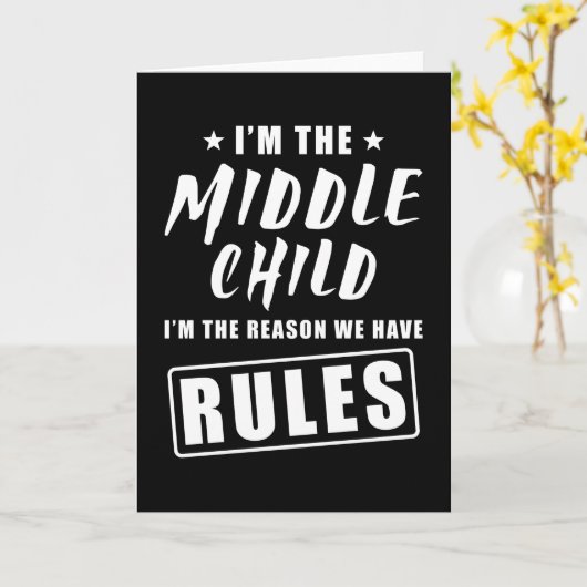 Middelkind Kaart (Gele Bloem)