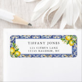 Middellandse Citroen Bruidsontbijt Retouradres Etiket (Insitu)