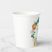 Middellandse Italië Blauwe Tegels Bruidsdouche  Papieren Bekers (Rechts)