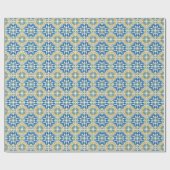 Middellandse Italië Blauwe Tegels Bruidsmeisje  Cadeaupapier (Vlak)