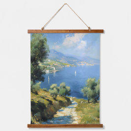 Middellandse Olijfgaard aan de Zee  Hangend Wandkleed
