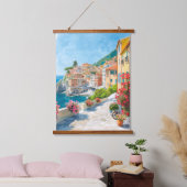 Middellandse stad hangend wandkleed (Slaapkamer)