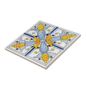 Middellandse-tegels, majolica, Siciliaanse stijl Tegeltje (Zijkant)