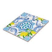 Middellandse-tegels, majolica, Siciliaanse stijl Tegeltje (Zijkant)