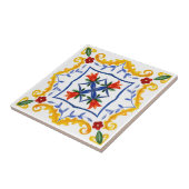 Middellandse-tegels, majolica, Siciliaanse stijl Tegeltje (Zijkant)