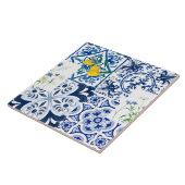 Middellandse-tegels, Siciliaanse tegels, majolica Tegeltje (Zijkant)