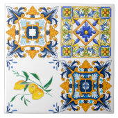 Middellandse-tegels, Siciliaanse tegels, majolica Tegeltje (Voorkant)