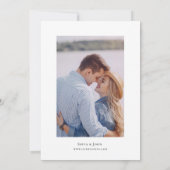 Middellandse Tuin Bloemig Save the Date Kaart (Achterkant)