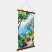 Middellandse tuin hangend wandkleed (Gebogen)