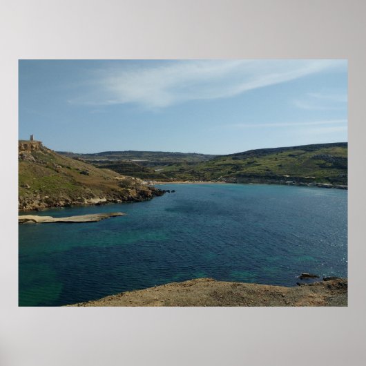 Middellandse-Uitzicht afdrukken Poster (Voorkant)