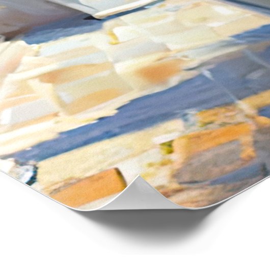 Middellandse Zee-Amalfi Poster (Hoek)