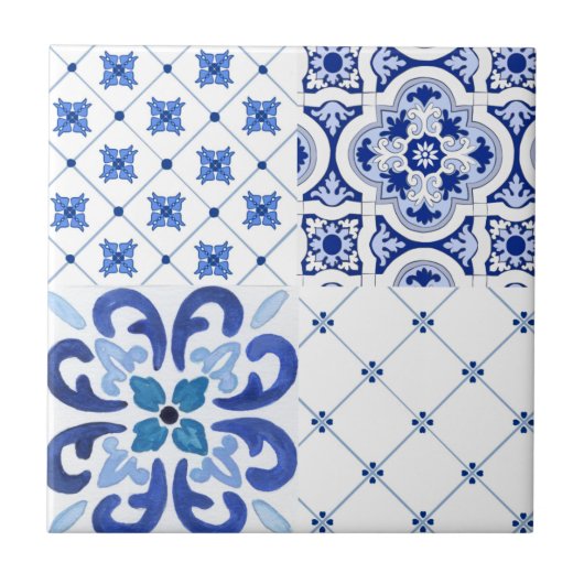 Middellandse Zee,Amalfi-stijl,eenvoudige vierkante Tegeltje (Voorkant)