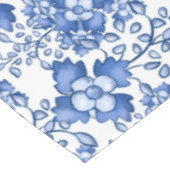 Middellandse Zee,Blauwe bloemen Tafelkleed (Gekanteld)