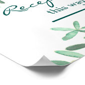 Middellandse Zee | Bodemafdruk Poster (Hoek)