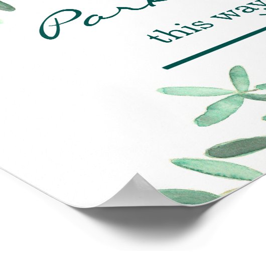 Middellandse Zee | Bodemparkeerteken Poster (Hoek)