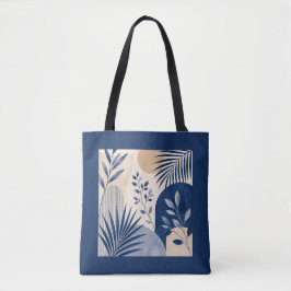Middellandse-Zee botanische boodschappentas Tote Bag