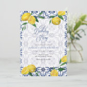 Middellandse Zee | Citroen | Uitnodigingen voor vo (Staand voorkant)