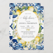 Middellandse Zee | citruscitroen | BABY SHOWER Kaart (Voorkant / Achterkant)