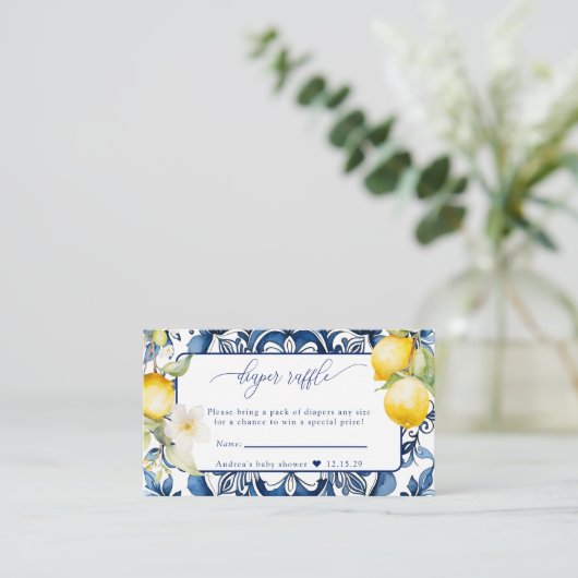 Middellandse Zee | citruscitroen | Luierloof Informatiekaartje (Staand voorkant)