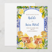 Middellandse Zee haldi nodigt Italiaanse decor hal Kaart (Voorkant / Achterkant)