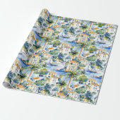 Middellandse Zee Huwelijk Cadeaupapier (Uitgerold)