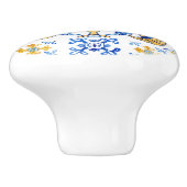 Middellandse Zee Italië Siciliaanse blauwe tegels Keramische Knop (Zijkant)