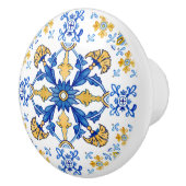 Middellandse Zee Italië Siciliaanse blauwe tegels Keramische Knop (Rechts)